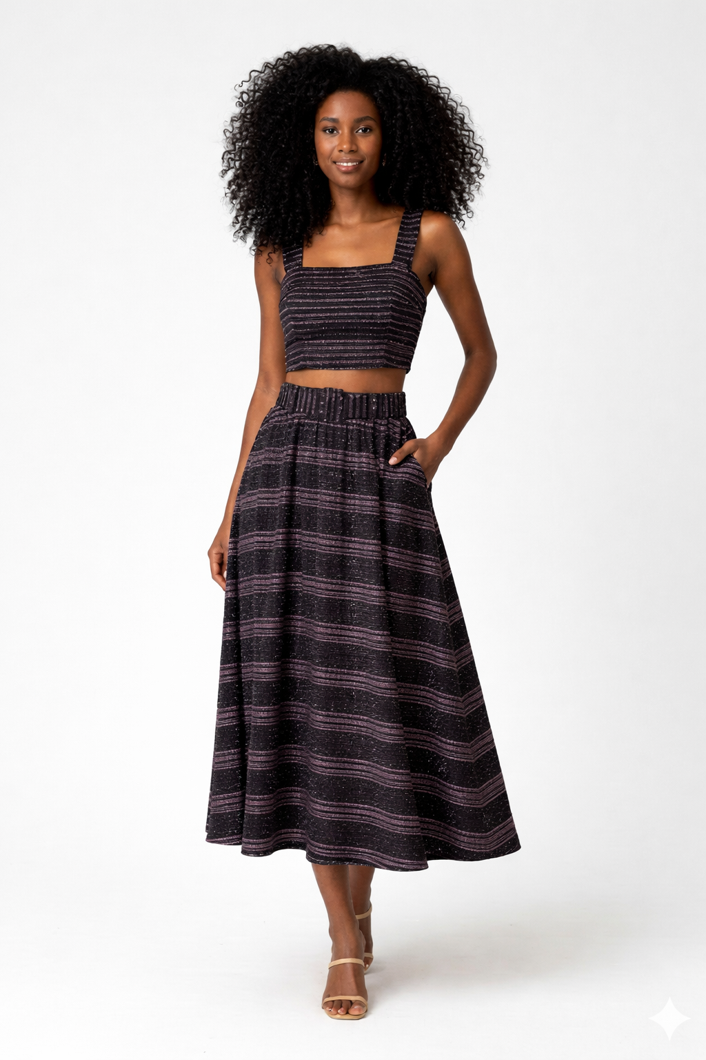 Malha Lurex Listrado